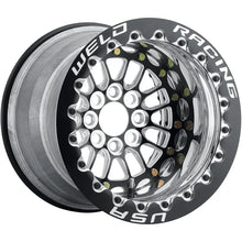Load image into Gallery viewer, 778B-31015F - Weld Racing Tuner Import 13X10 4X100 ET -13mm Black Center - Polished Shell - Weld Racing Wheels Canada