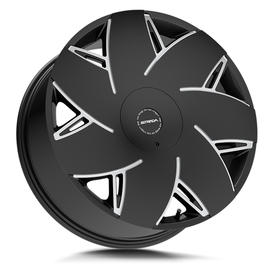 S6749552818GBML - STRADA S67 Turbina 24X9.5 5X139.7 / 5X127 15mm Gloss Black - STRADA S67 Wheels Canada