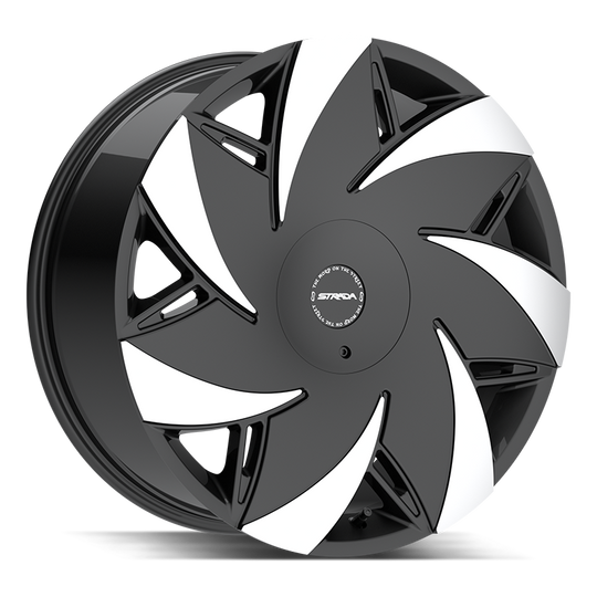 S6729050135GBMRT - STRADA S67 Turbina 22X9 5X120 / 5X114.3 35mm Gloss Black, Machined - STRADA S67 Wheels Canada