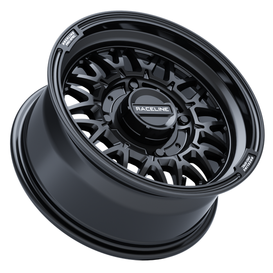 A13GB-57056+10 - Raceline A13B Omega 15X7 4X156 10mm Gloss Black - Raceline Wheels Canada