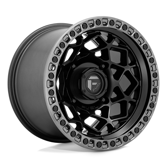 D7831570A543 - Fuel Off-Road D783 Unit 15X7 4X156 10mm Matte Black With Gunmetal Ring - Fuel Off-Road Wheels Canada