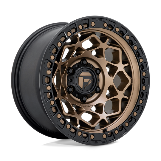 D78517907545 - Fuel Off-Road D785 Unit 17X9 5X127 -12 mm Bronze With Matte Black Ring - Fuel Off-Road Wheels Canada