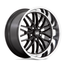 Load image into Gallery viewer, U13820006157 - US Mag U138 Santa Cruz 20X10 5X120.65  6mm Gloss Black With Diamond Cut Lip - US Mag Wheels Canada