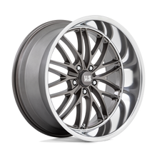 Load image into Gallery viewer, U13922057357 - US Mag U139 Santa Cruz 22X10.5 5X127  0mm Anthracite With Diamond Cut Lip - US Mag Wheels Canada