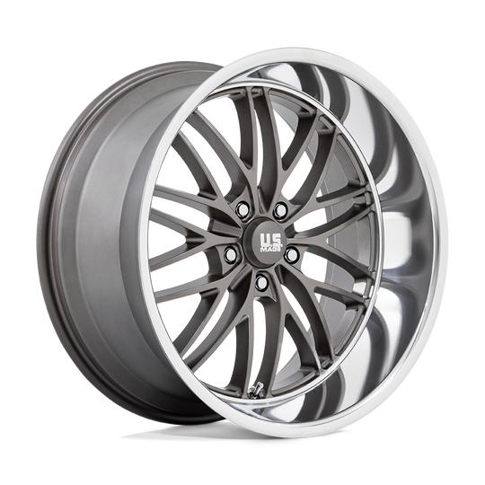U13922057357 - US Mag U139 Santa Cruz 22X10.5 5X127  0mm Anthracite With Diamond Cut Lip - US Mag Wheels Canada