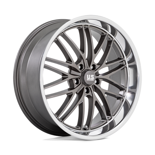 U13922907355 - US Mag U139 Santa Cruz 22X9 5X127  15mm Anthracite With Diamond Cut Lip - US Mag Wheels Canada