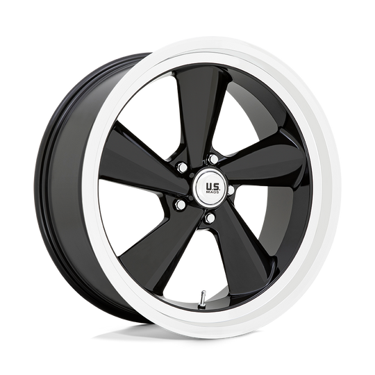 U13622907355R - US Mag U136 TS 22X9 5X127  15mm Gloss Black With Diamond Cut Lip - US Mag Wheels Canada