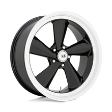 Load image into Gallery viewer, U13622056157L - US Mag U136 TS 22X10.5 5X120.65  0mm Gloss Black With Diamond Cut Lip - US Mag Wheels Canada