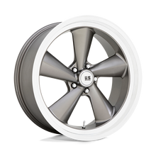 Charger l'image dans la galerie, U13722057357L - US Mag U137 TS 22X10.5 5X127  0mm Anthracite With Diamond Cut Lip - US Mag Wheels Canada
