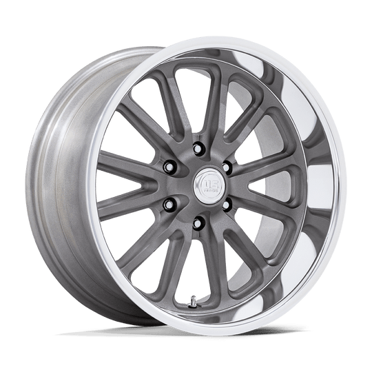 UC145AD20956801 - US Mag UC145 Rambler 6 20X9.5 6X139.7 1mm Matte Gunmetal W Diamond Cut Lip - US Mag Wheels Canada