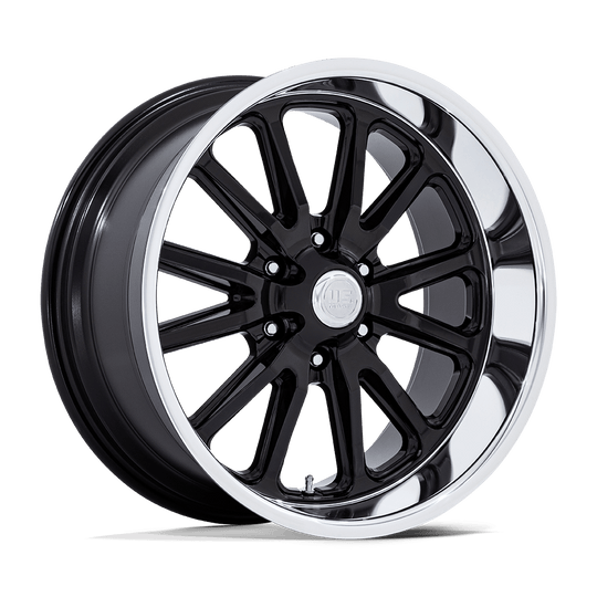 UC145BD20806801 - US Mag UC145 Rambler 6 20X8 6X139.7 1mm Gloss Black W Diamond Cut Lip - US Mag Wheels Canada