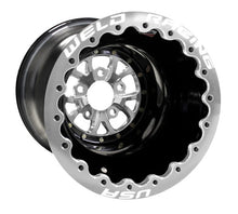 Load image into Gallery viewer, 84P-616B420UB - Weld Racing V-Series 16X16 5X127 ET -89mm Polished Center - Black Shell - Weld Racing Wheels Canada