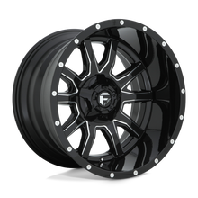 Load image into Gallery viewer, D62720202647 - Fuel Off-Road D627 Vandal 20X12 5X114.3 / 5X127 -43mm Gloss Black Milled - Fuel Off-Road Wheels Canada