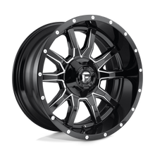 Load image into Gallery viewer, D62720009846US - Fuel Off-Road D627 Vandal 20X10 6X135 6X139.7 -19 mm Gloss Black Milled - Fuel Off-Road Wheels Canada