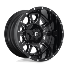 Load image into Gallery viewer, D62720201847 - Fuel Off-Road D627 Vandal 20X12 8X180 -43 mm Gloss Black Milled - Fuel Off-Road Wheels Canada