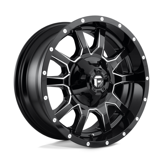 D62720901857 - Fuel Off-Road D627 Vandal 20X9 8X180 20mm Gloss Black Milled - Fuel Off-Road Wheels Canada