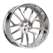 Load image into Gallery viewer, VER269103520FFBCR - Amani Verge 26X9 / 10 5X127 1 / 5mm Brush Center Chrome Lip - Amani Wheels Canada