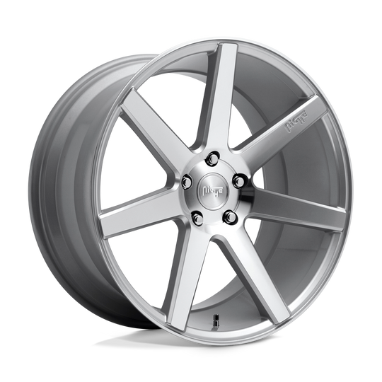 M1791985F8+34 - Niche M179 Verona 19X8.5 5X112  34mm Gloss Silver Machined - Niche Wheels Canada