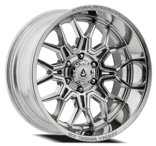 A117200075N01817 - Arena Violator 20X10 5X127 -18mm Milled And Polished - Arena Wheels Canada