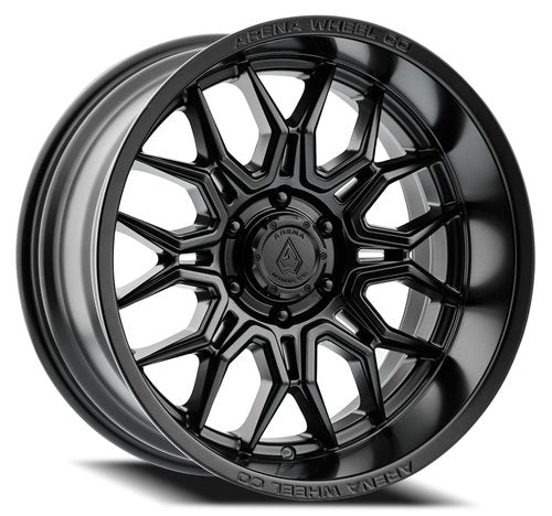 A117200018N01801 - Arena Violator 20X10 8X180 -18mm Satin Black - Arena Wheels Canada