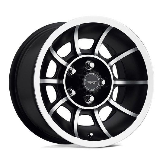 VN4758565B - American Racing VN47 Vector 15X8.5 5X114.3  6mm Satin Black Machined - American Racing Wheels Canada