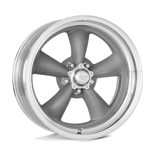 VNCL205770XX - American Racing VN205 Classic Torq Thrust II Custom 17X7 BLANK  mm Torq Thrust Gray Polished Lip - American Racing Wheels Canada