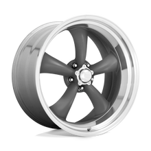 Load image into Gallery viewer, VN2156761 - American Racing VN215 Classic Torq Thrust II 16X7 5X120.65  0mm Mag Gray Machined Lip - American Racing Wheels Canada