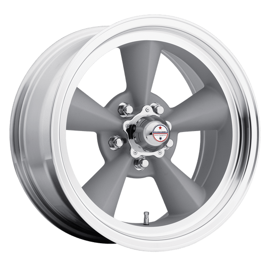 VN3095761 - American Racing VN309 TT 15X7 5X120.65 -6 mm Vintage Silver Machined Lip - American Racing Wheels Canada