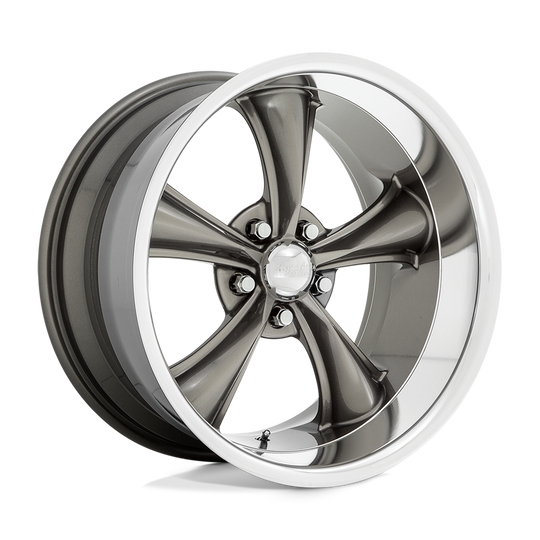 VN338201034902US - American Racing VN338 Boss 20X10 5X120.65  2mm Graphite With Diamond Cut Lip - American Racing Wheels Canada