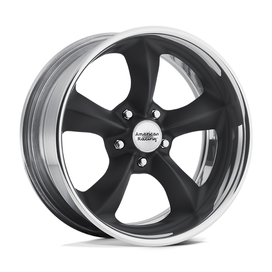 VNB425780XX - American Racing VN425 Torq Thrust SL 17X8 BLANK  mm Hot Rod Black Polished Barrel - American Racing Wheels Canada