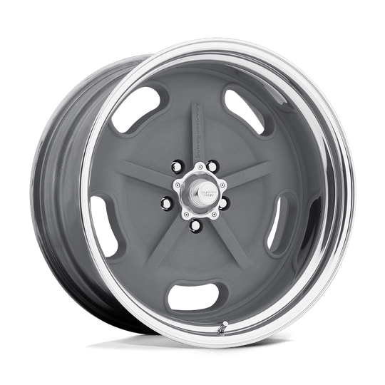 VN470580XX - American Racing VN470 Salt Flat 15X8 BLANK  mm Mag Gray Center Polished Barrel - American Racing Wheels Canada