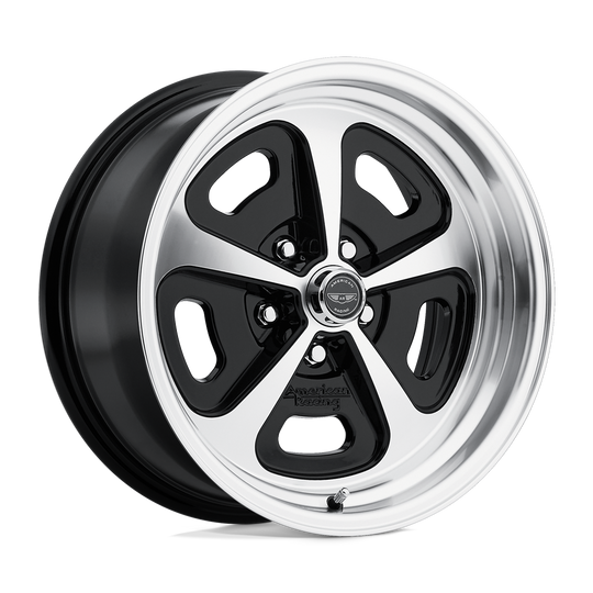 VN50157034500 - American Racing VN501 500 Mono Cast 15X7 5X120.65  0mm Gloss Black Machined - American Racing Wheels Canada
