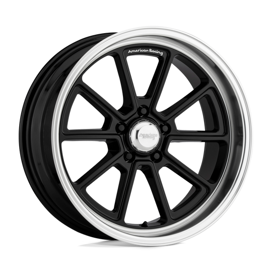 VN51021050306 - American Racing VN510 Draft 20X10 5X127  6mm Gloss Black Diamond Cut Lip - American Racing Wheels Canada