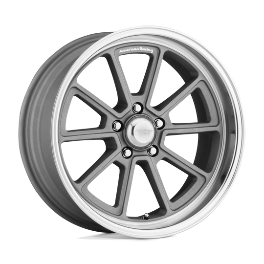 VN51088050400 - American Racing VN510 Draft 18X8 5X127  0mm Vintage Silver Diamond Cut Lip - American Racing Wheels Canada
