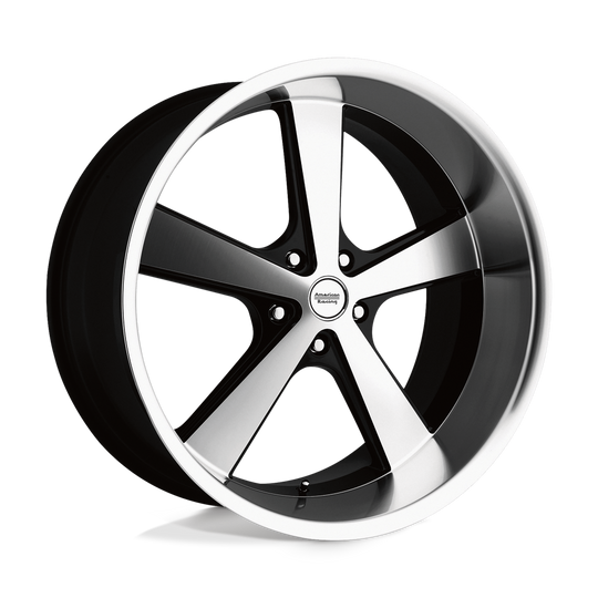 VN70122150318 - American Racing VN701 Nova 22X11 5X127  18mm Gloss Black Machined - American Racing Wheels Canada