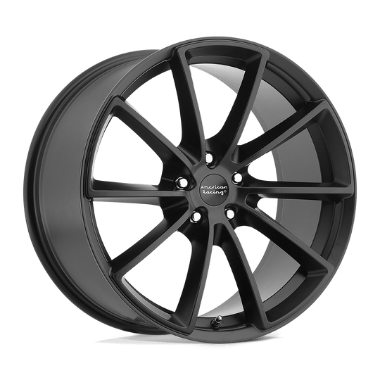 VN80629012740 - American Racing VN806 Fast Back 20X9 5X114.3  40mm Satin Black - American Racing Wheels Canada