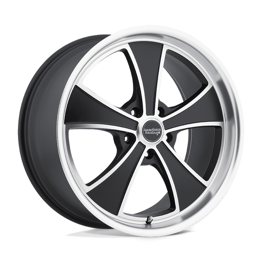 VN80721049738 - American Racing VN807 Mach 20X10 5X120  38mm Satin Black Machined - American Racing Wheels Canada