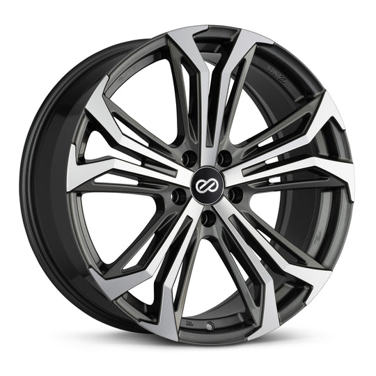 510-775-8045AM - Enkei Vortex 5 17X7.5 5X100 45mm Anthracite Machined - Enkei Wheels Canada