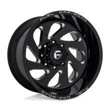 Charger l'image dans la galerie, D63720008947 - Fuel Off-Road D637 Vortex 20X10 6X135 -18 mm Gloss Black Milled - Fuel Off-Road Wheels Canada