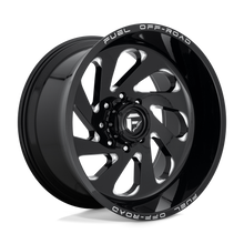 Charger l'image dans la galerie, D63722208247 - Fuel Off-Road D637 Vortex 22X12 8X165.1 -44 mm Gloss Black Milled - Fuel Off-Road Wheels Canada