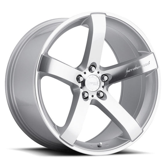 VP0519955xx20S-51245 - MRR VP5 19X9.5 5X112 45MM Silver Machine Face - MRR Wheels Canada