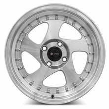 Charger l'image dans la galerie, VR02158040020S - Vors VR2 15X8 4X100 20MM Silver Machine Face Lip Chrome Rivet - Vors Wheels Canada
