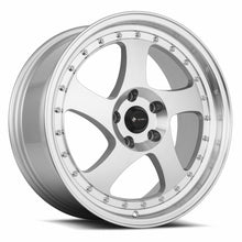 Load image into Gallery viewer, VR02188051435S-508 - Vors VR2 18X8 5X108 35MM Silver Machine Face Lip Chrome Rivet - Vors Wheels Canada