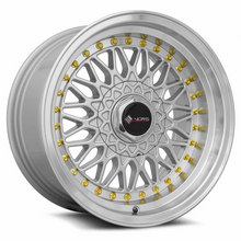 Load image into Gallery viewer, VR0315708H32S-498 - Vors VR3 15X7 4X98 32mm Silver Machine Lip Chrome Rivet - Vors Wheels Canada