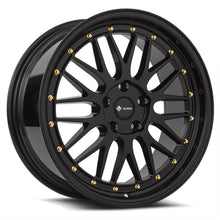 Load image into Gallery viewer, VR08188050035GB - Vors VR8 18X8 5X100 35MM All Black Gold Rivet - Vors Wheels Canada