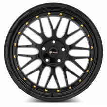 Load image into Gallery viewer, VR08188050035GB-505 - Vors VR8 18X8 5X105 35MM All Black Gold Rivet - Vors Wheels Canada
