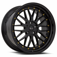Load image into Gallery viewer, VR08199551435GB - Vors VR8 19X9.5 5X114.3 35MM All Black Gold Rivet - Vors Wheels Canada