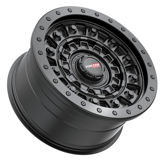 7011895312MB - Vortek VRD-701 18X9 6X139.7 / 6X114.3 12mm Matte Black - Vortek Wheels Canada