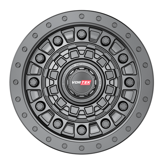 7011895312MB - Vortek VRD-701 18X9 6X139.7 / 6X114.3 12mm Matte Black - Vortek Wheels Canada