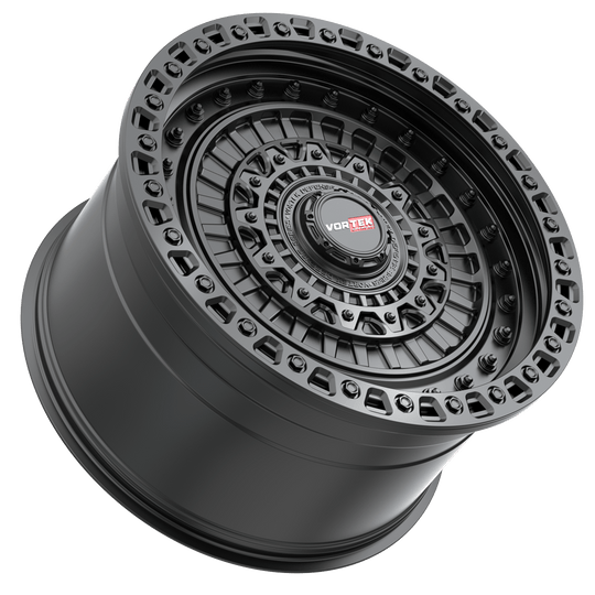 70320105X6XBL-18MB - Vortek VRD-703 20X10 Blank -18mm Matte Black - Vortek Wheels Canada